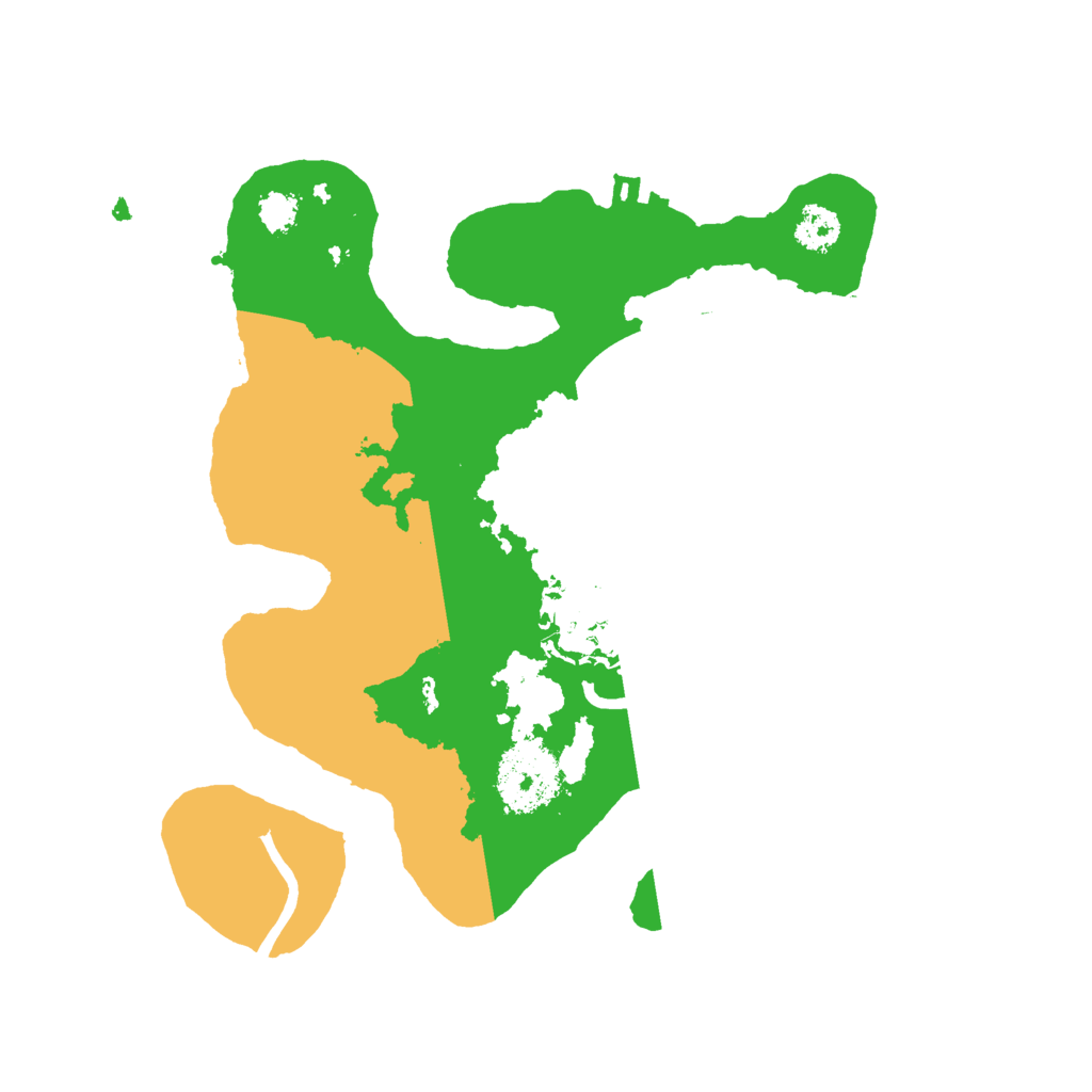Biome Rust Map: Procedural Map, Size: 2500, Seed: 416157509