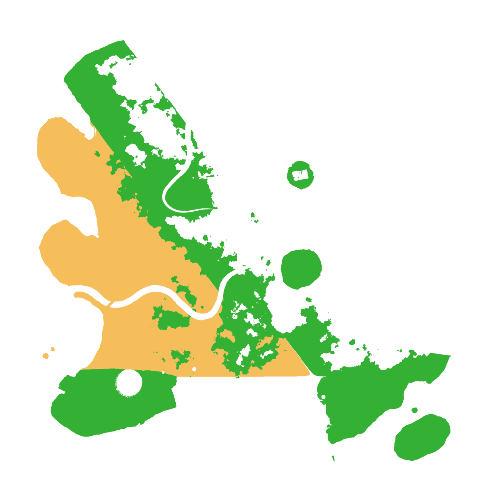 Biome Rust Map: Procedural Map, Size: 3500, Seed: 528764251