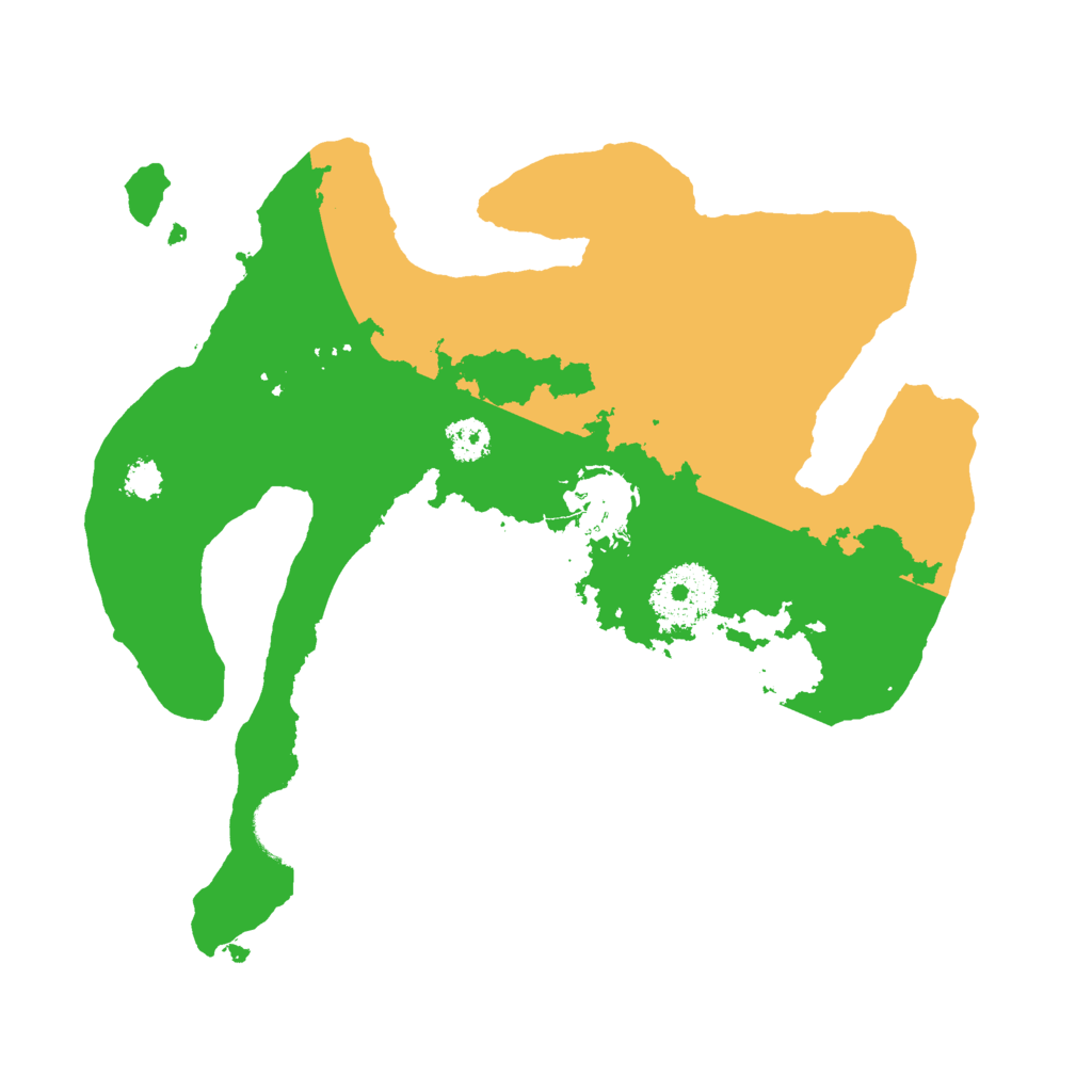 Biome Rust Map: Procedural Map, Size: 2600, Seed: 610762037