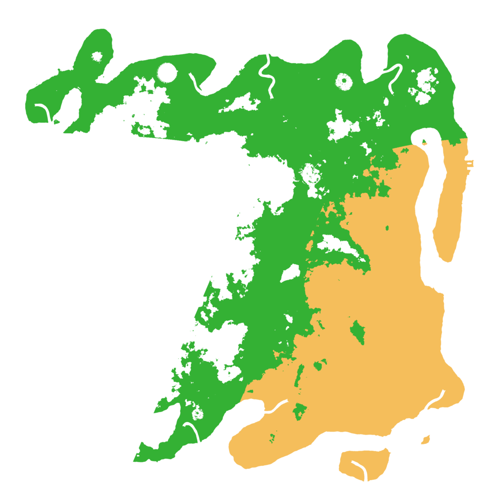 Biome Rust Map: Procedural Map, Size: 4500, Seed: 207216642