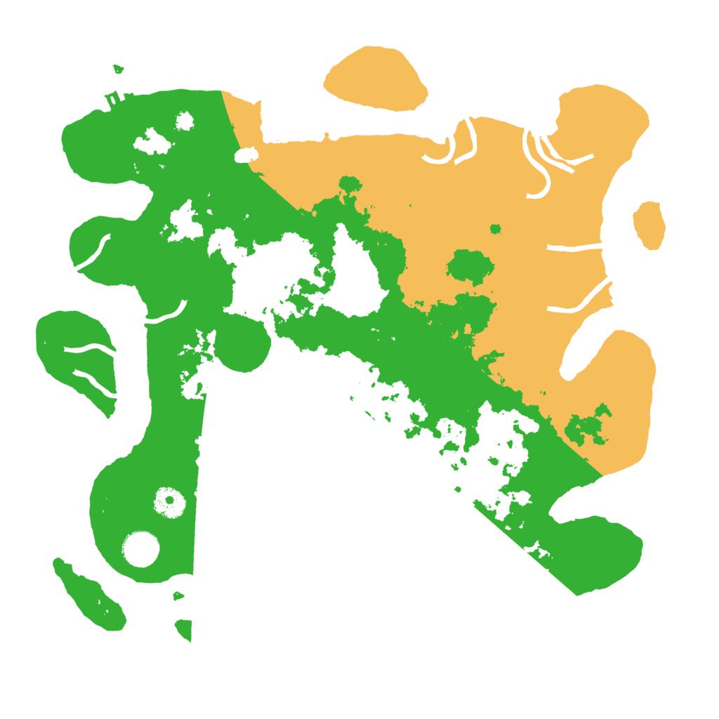 Biome Rust Map: Procedural Map, Size: 3500, Seed: 2043333154