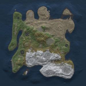 Thumbnail Rust Map: Procedural Map, Size: 3000, Seed: 34765, 15 Monuments