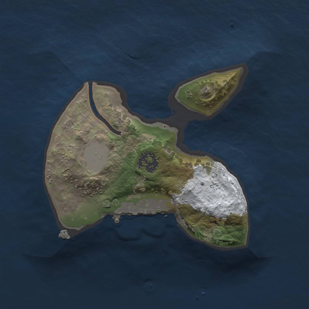 Rust Map: Procedural Map, Size: 1500, Seed: 10901, 5 Monuments