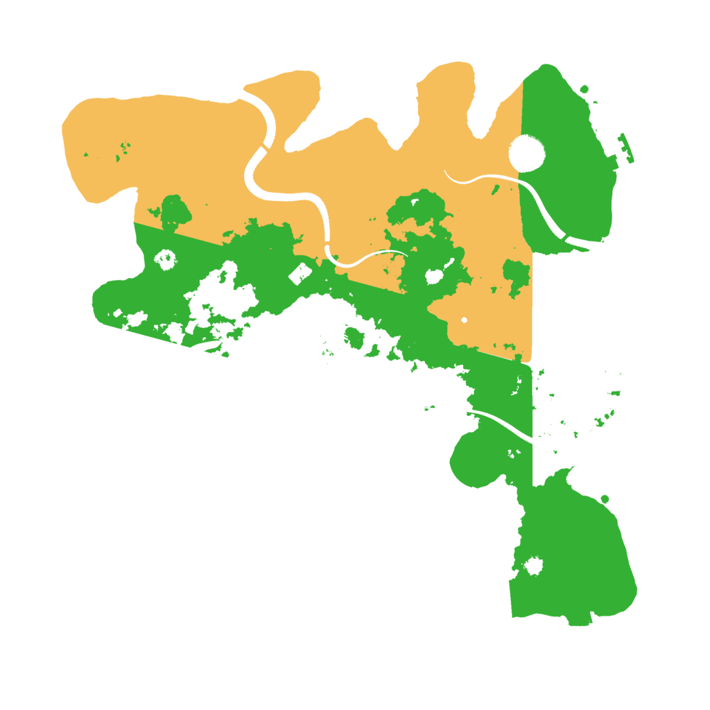 Biome Rust Map: Procedural Map, Size: 3500, Seed: 43470084