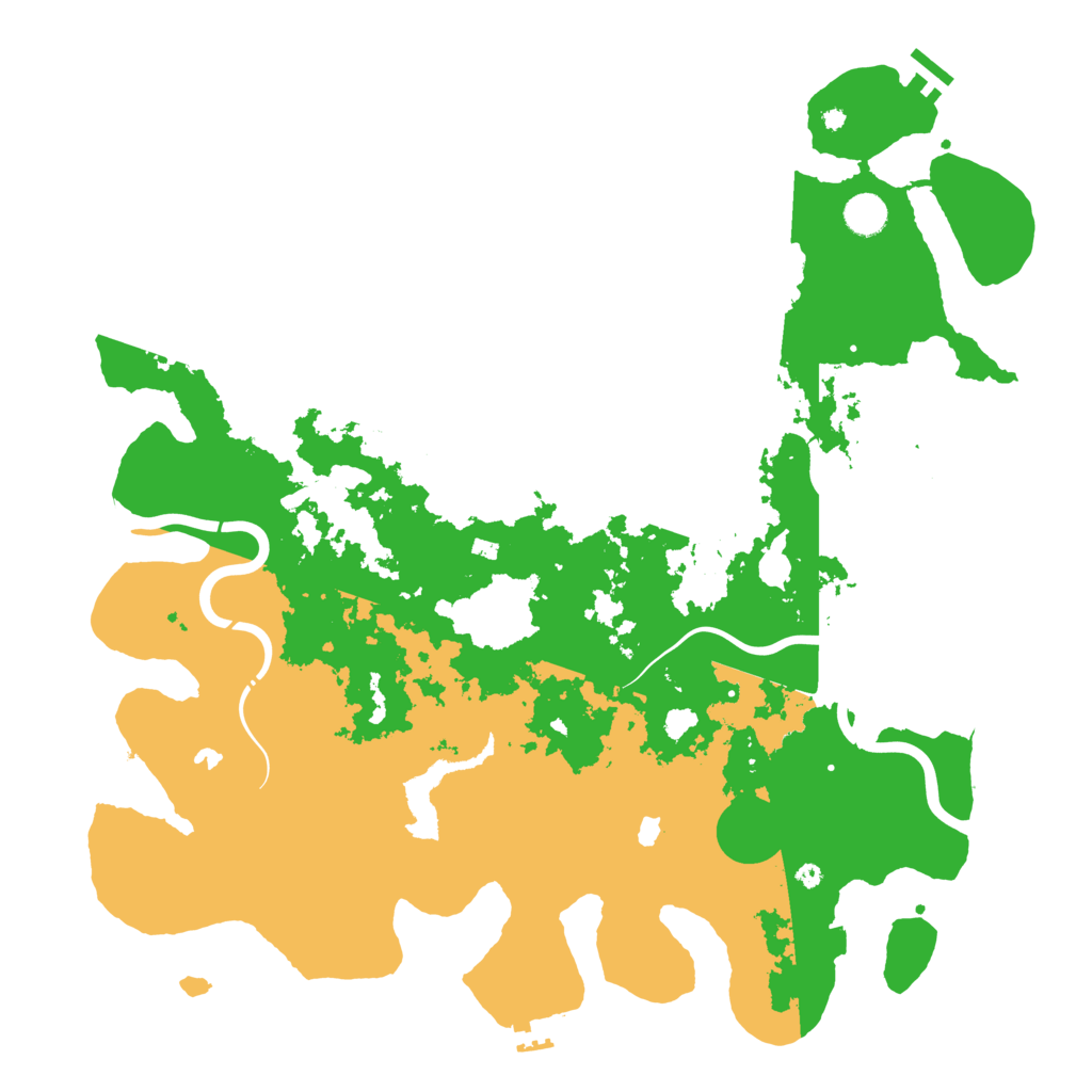 Biome Rust Map: Procedural Map, Size: 4500, Seed: 152099154