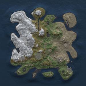 Thumbnail Rust Map: Procedural Map, Size: 3000, Seed: 1267, 14 Monuments