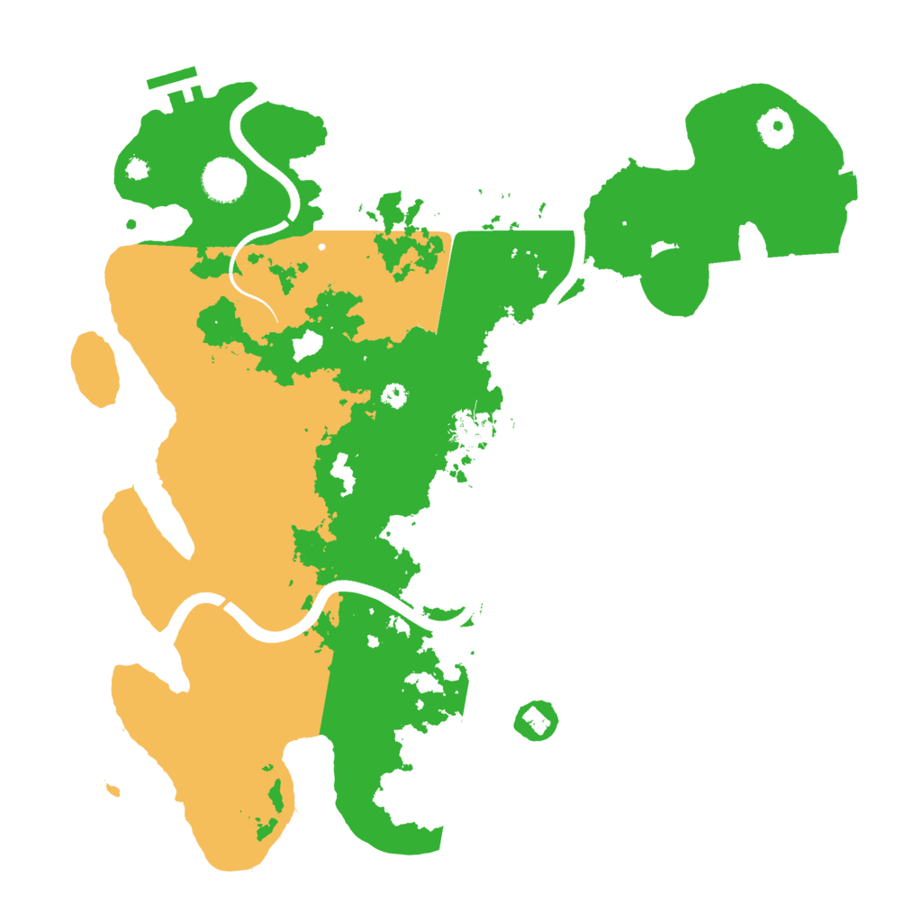 Biome Rust Map: Procedural Map, Size: 3700, Seed: 576177
