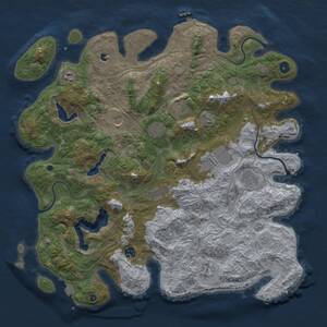 Thumbnail Rust Map: Procedural Map, Size: 4500, Seed: 3758503, 15 Monuments