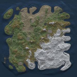 Thumbnail Rust Map: Procedural Map, Size: 4500, Seed: 3758503, 17 Monuments