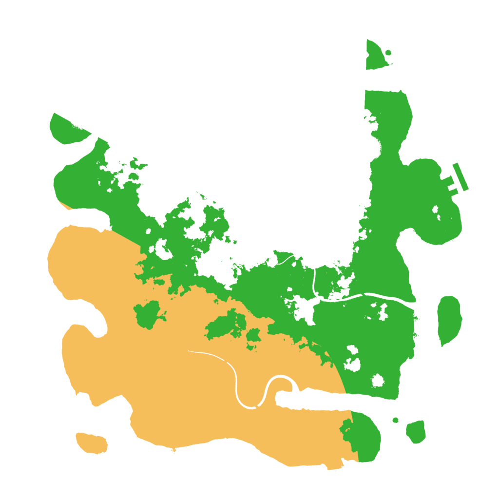 Biome Rust Map: Procedural Map, Size: 3500, Seed: 258077507