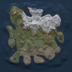 Thumbnail Rust Map: Procedural Map, Size: 3000, Seed: 1661975865, 15 Monuments
