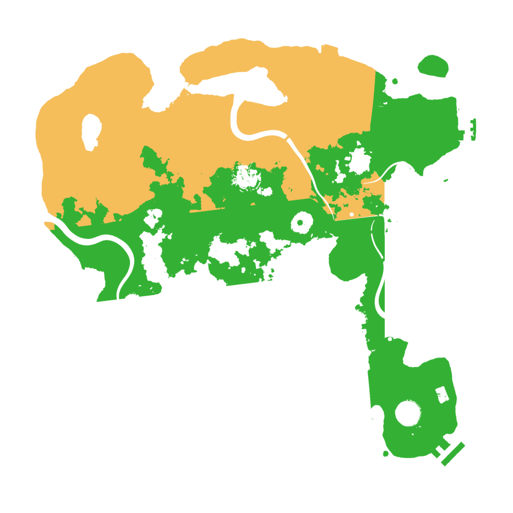 Biome Rust Map: Procedural Map, Size: 3550, Seed: 850494