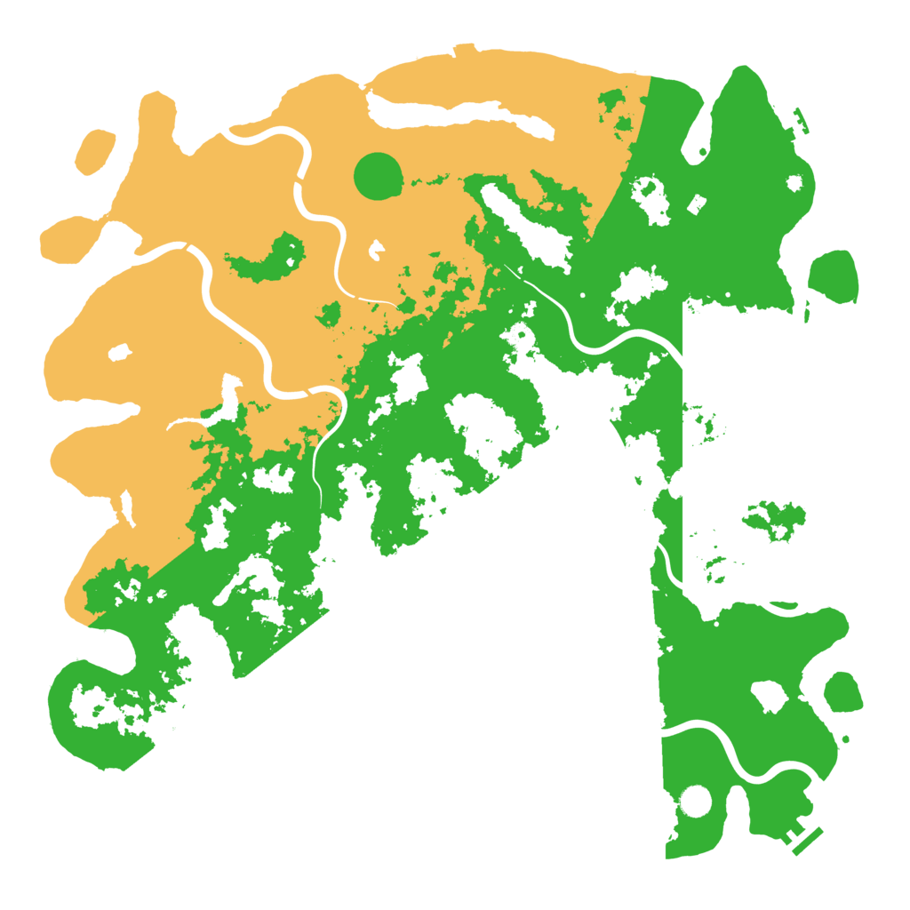Biome Rust Map: Procedural Map, Size: 5000, Seed: 929220