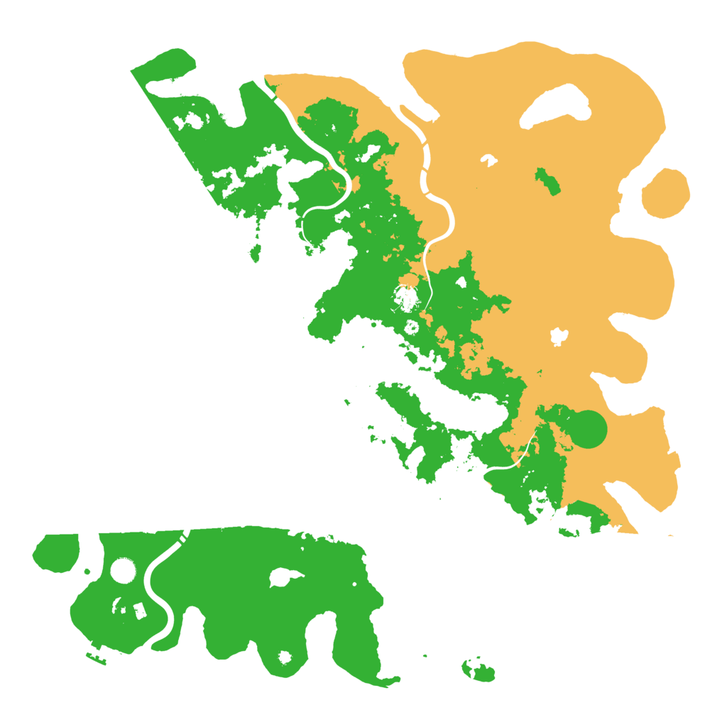 Biome Rust Map: Procedural Map, Size: 5000, Seed: 3839