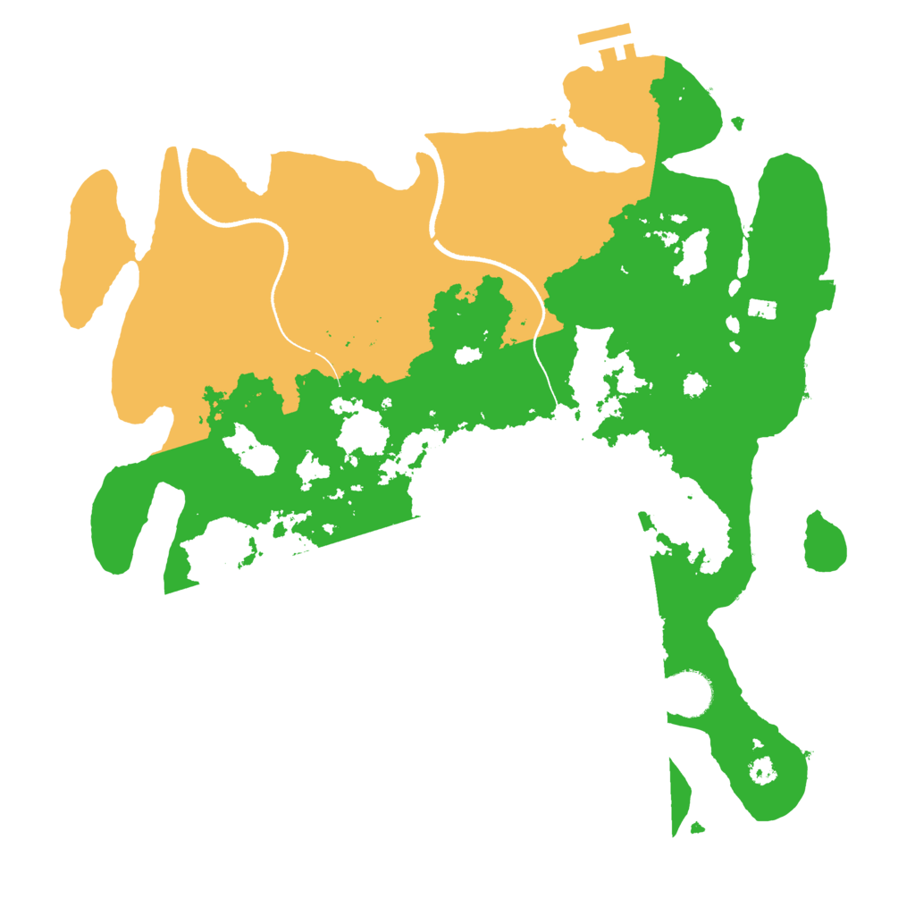Biome Rust Map: Procedural Map, Size: 3500, Seed: 121233554