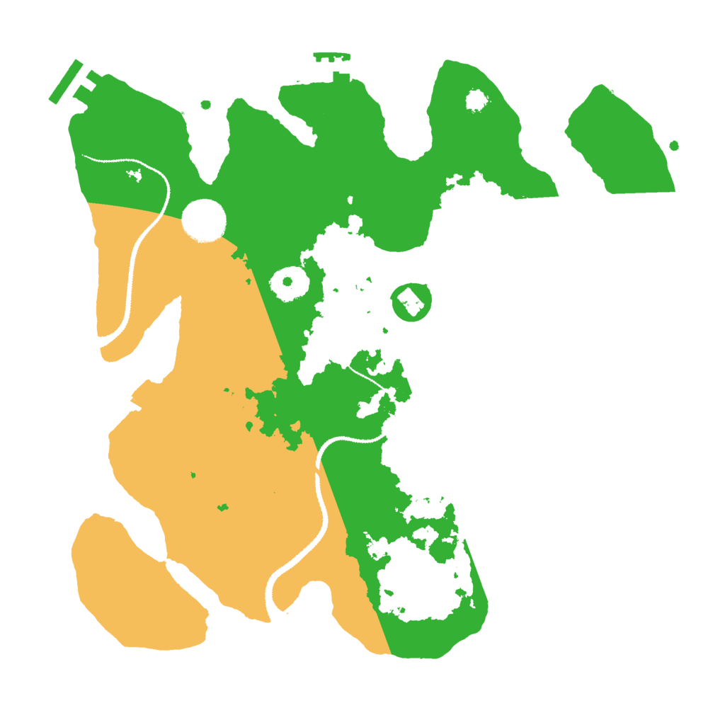 Biome Rust Map: Procedural Map, Size: 3000, Seed: 272467255