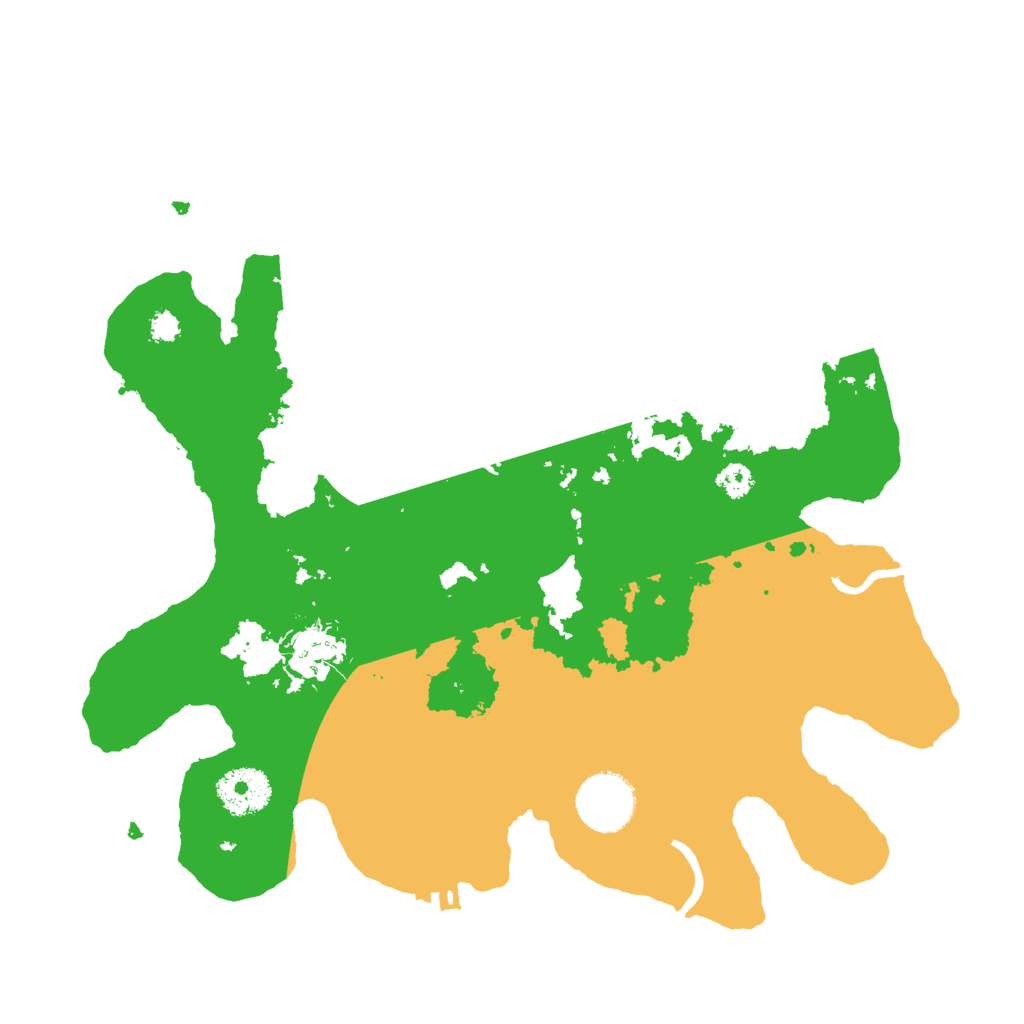 Biome Rust Map: Procedural Map, Size: 3069, Seed: 5848