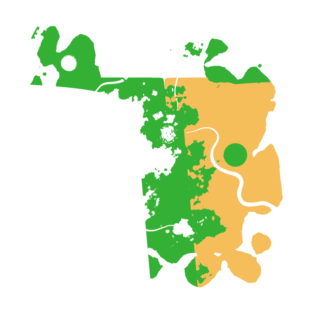 Biome Rust Map: Procedural Map, Size: 3500, Seed: 609567202