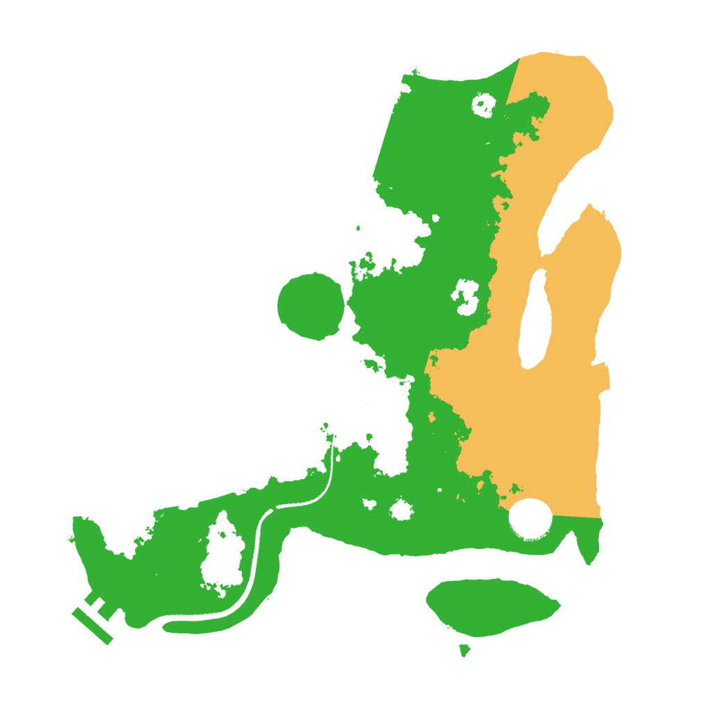 Biome Rust Map: Procedural Map, Size: 3000, Seed: 21883