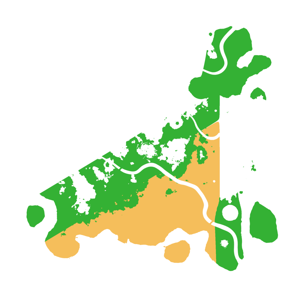 Biome Rust Map: Procedural Map, Size: 3500, Seed: 52397