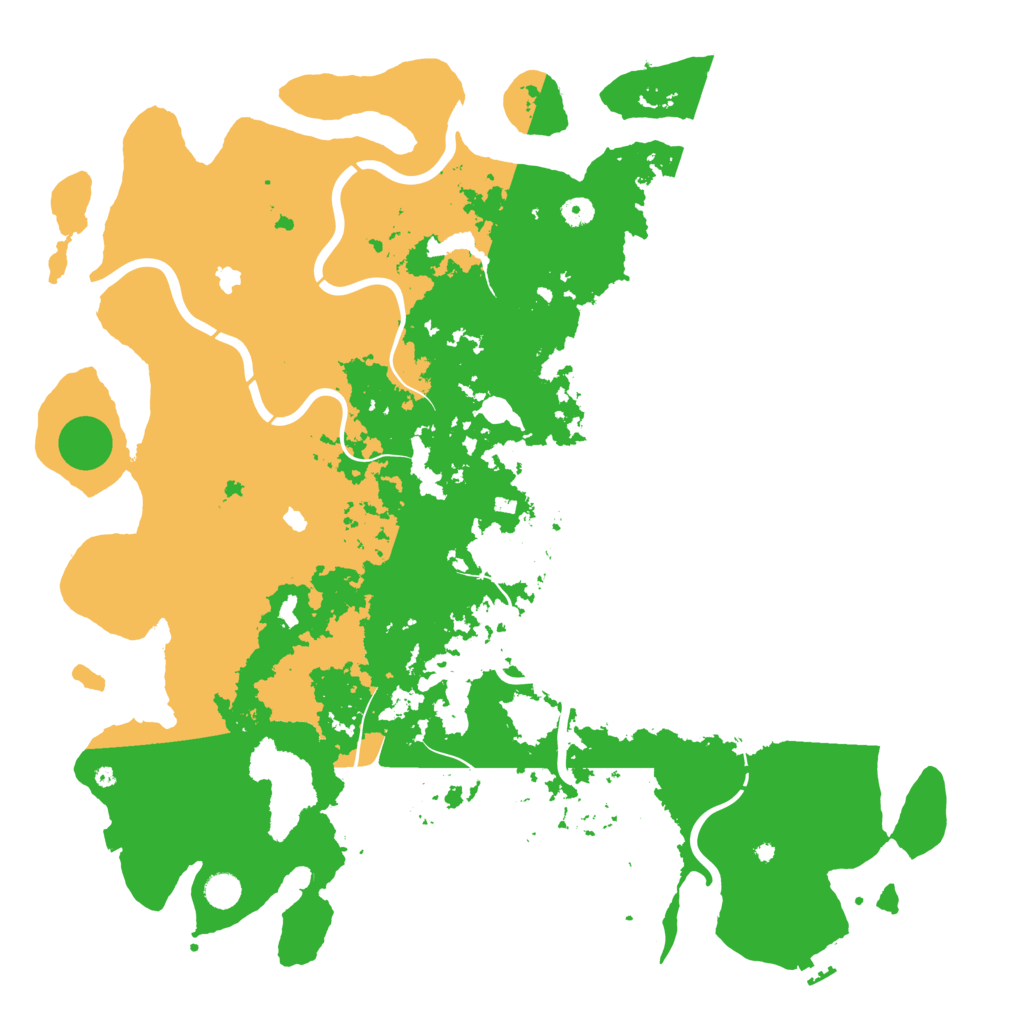 Biome Rust Map: Procedural Map, Size: 5000, Seed: 123923145