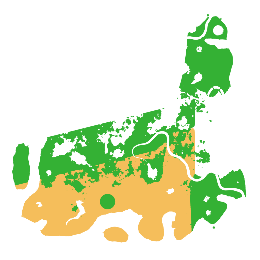 Biome Rust Map: Procedural Map, Size: 4500, Seed: 739545334