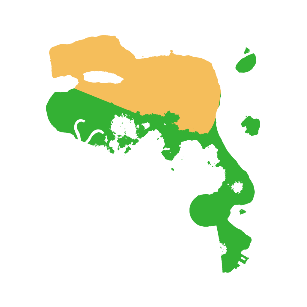 Biome Rust Map: Procedural Map, Size: 2500, Seed: 1892351814