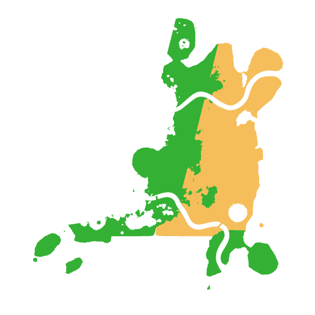 Biome Rust Map: Procedural Map, Size: 3000, Seed: 10470