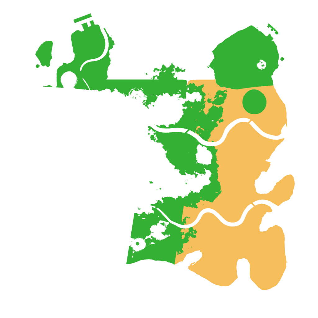 Biome Rust Map: Procedural Map, Size: 3500, Seed: 872799441