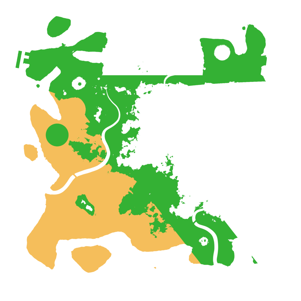 Biome Rust Map: Procedural Map, Size: 3500, Seed: 28753601
