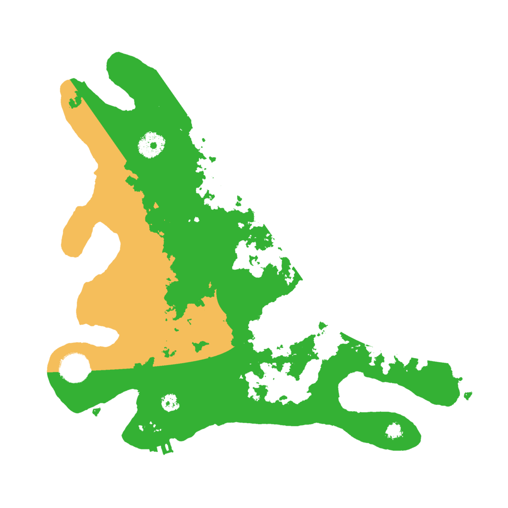 Biome Rust Map: Procedural Map, Size: 3000, Seed: 1992