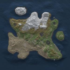 Thumbnail Rust Map: Procedural Map, Size: 2500, Seed: 475864675, 10 Monuments