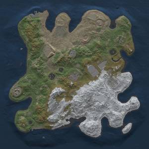 Thumbnail Rust Map: Procedural Map, Size: 3500, Seed: 793269231, 20 Monuments