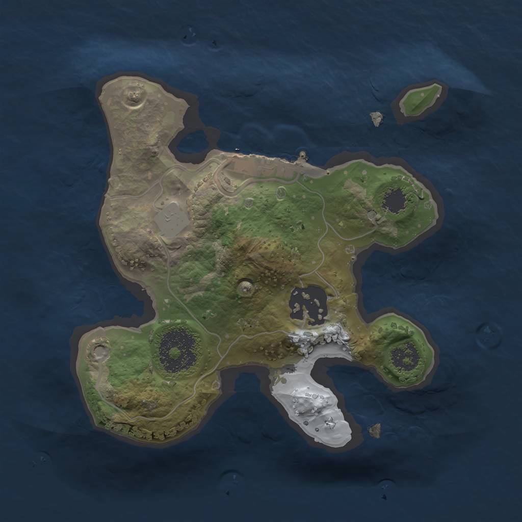 Rust Map: Procedural Map, Size: 1900, Seed: 981233579, 7 Monuments