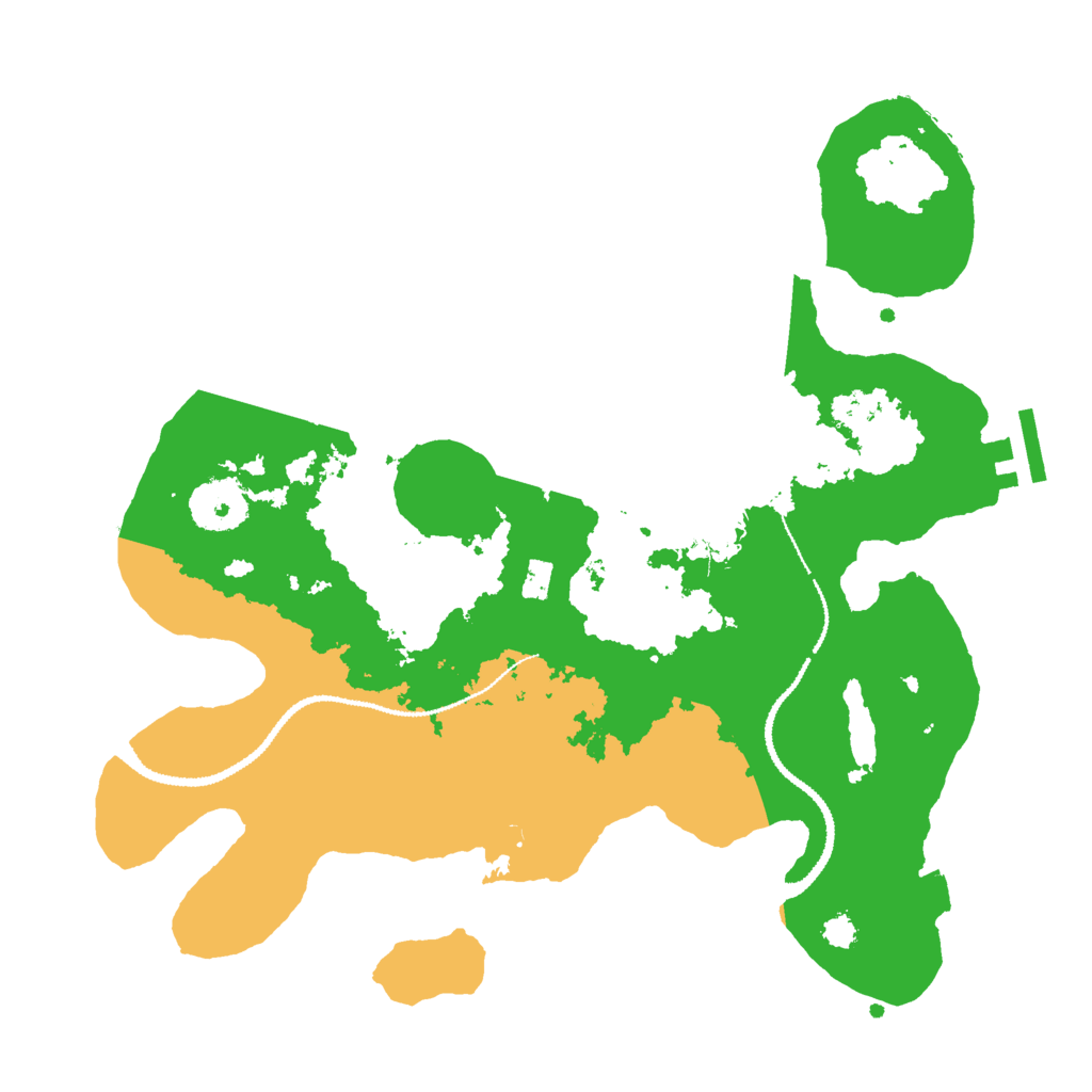 Biome Rust Map: Procedural Map, Size: 3000, Seed: 1223798543