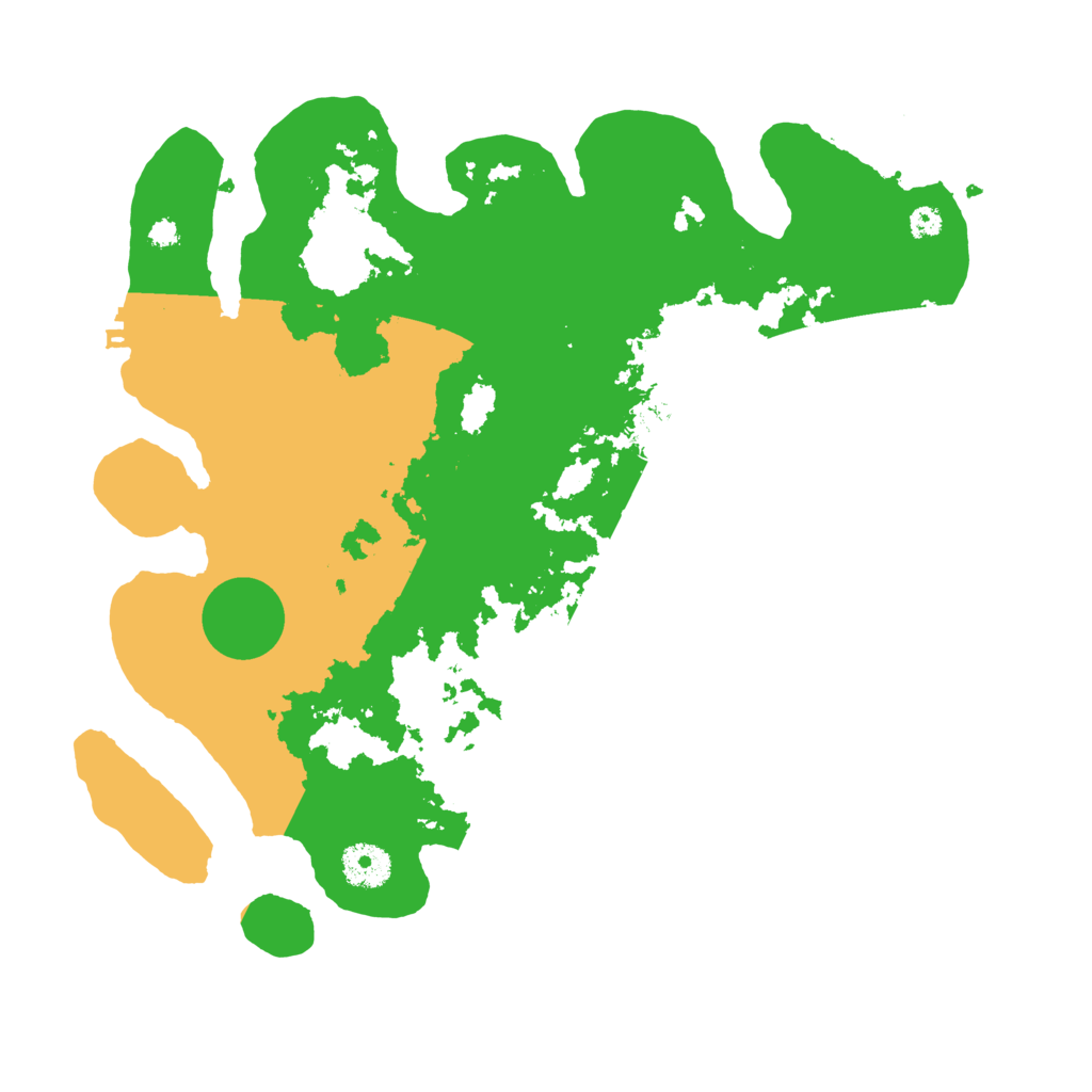 Biome Rust Map: Procedural Map, Size: 3500, Seed: 109957504