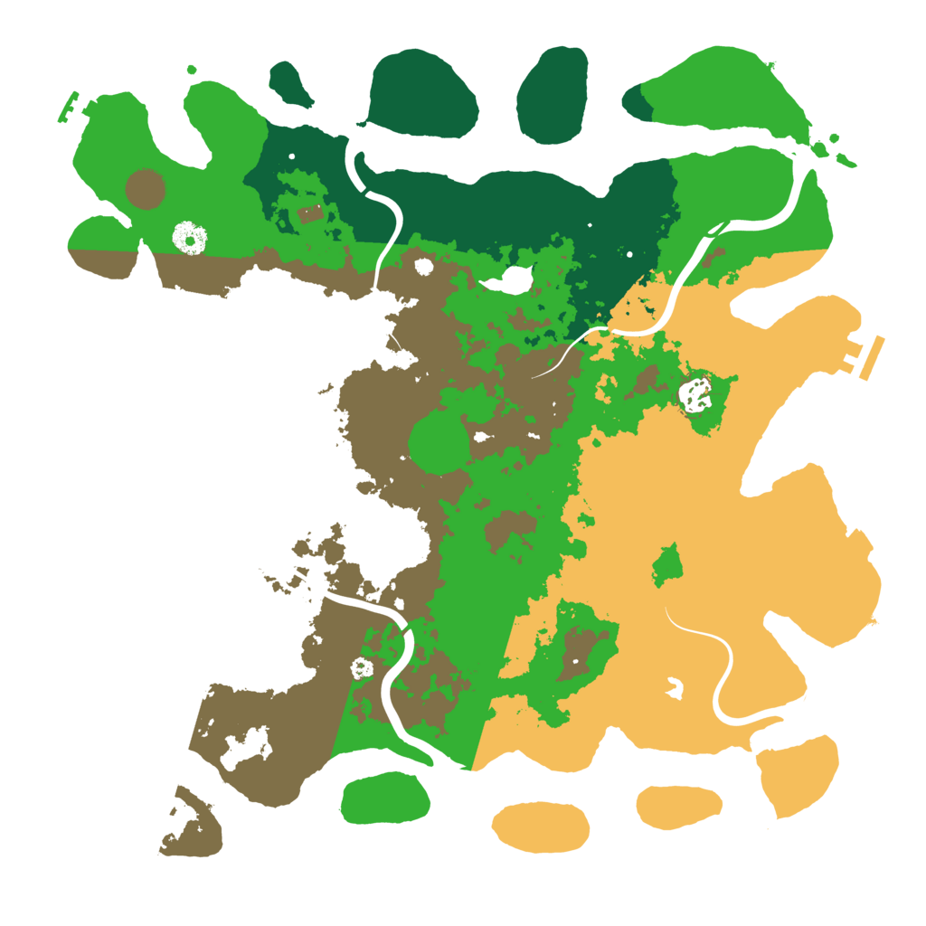 Biome Rust Map: Procedural Map, Size: 4050, Seed: 1231242778