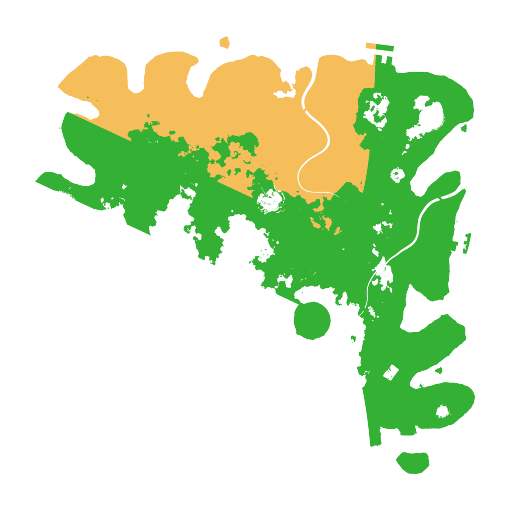 Biome Rust Map: Procedural Map, Size: 3700, Seed: 138455849
