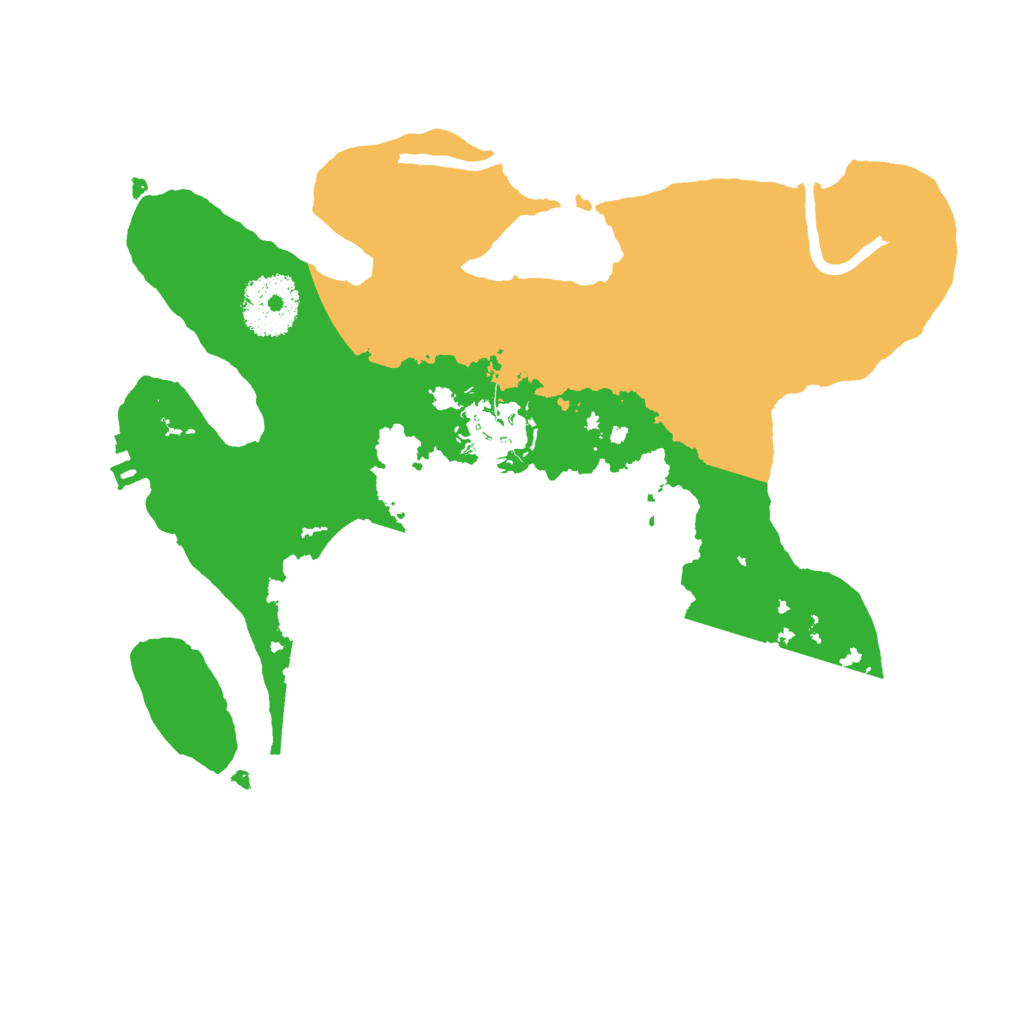 Biome Rust Map: Procedural Map, Size: 2600, Seed: 951702420