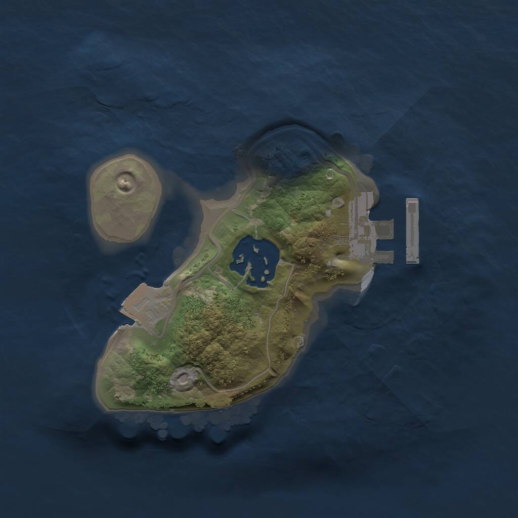 Rust Map: Procedural Map, Size: 1600, Seed: 1600234442, 3 Monuments