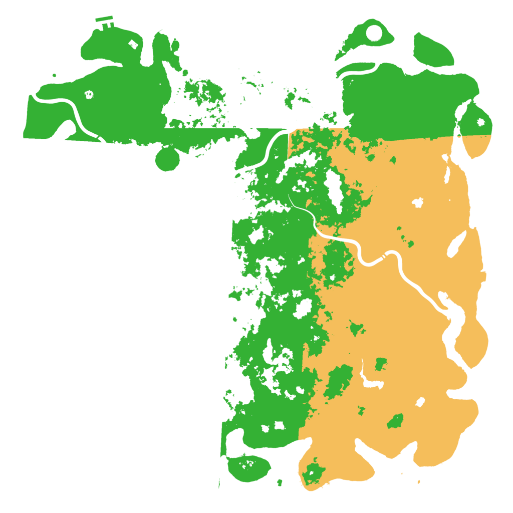 Biome Rust Map: Procedural Map, Size: 6000, Seed: 666666666