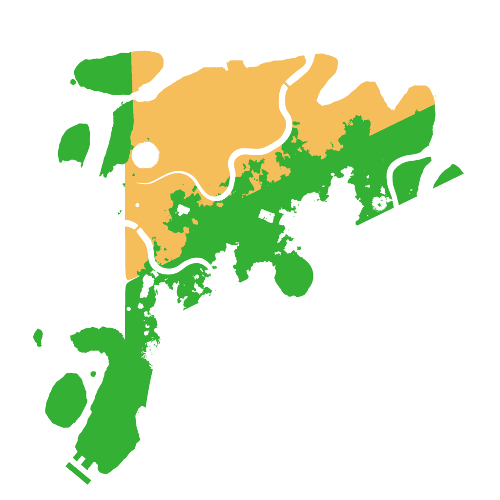 Biome Rust Map: Procedural Map, Size: 3500, Seed: 106964508