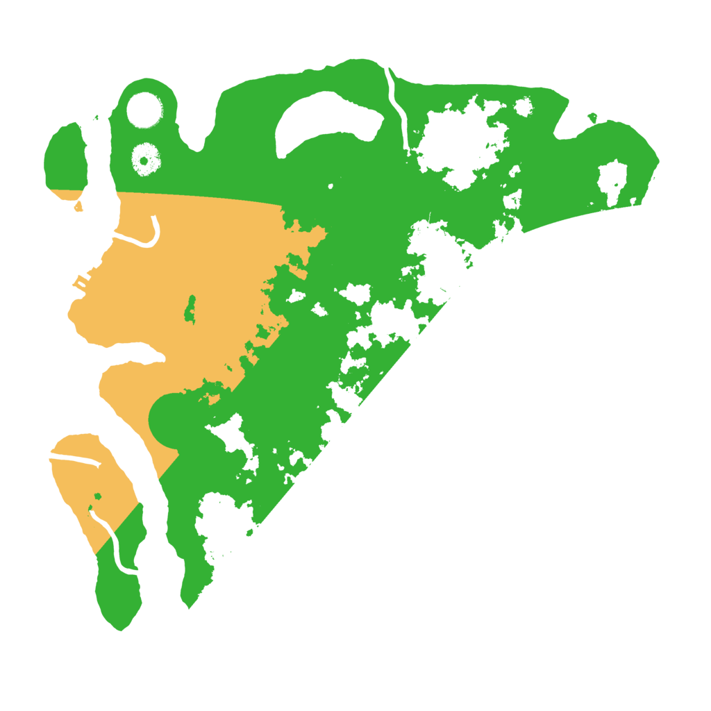 Biome Rust Map: Procedural Map, Size: 3500, Seed: 74865