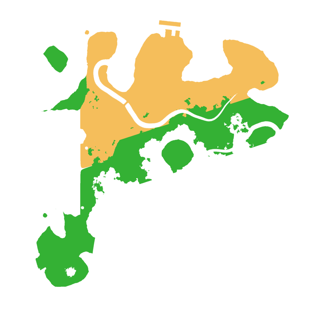 Biome Rust Map: Procedural Map, Size: 3000, Seed: 448261420