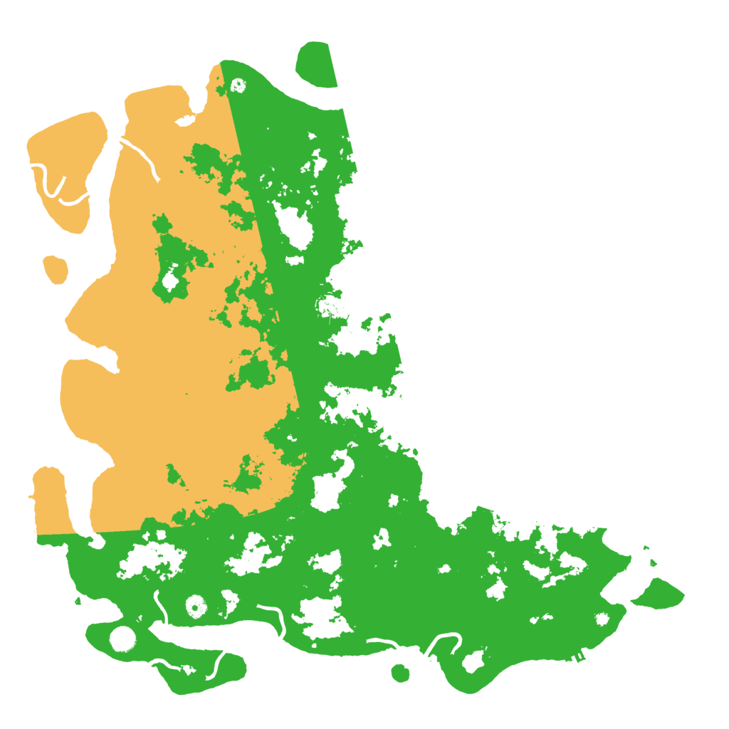 Biome Rust Map: Procedural Map, Size: 5000, Seed: 657471509