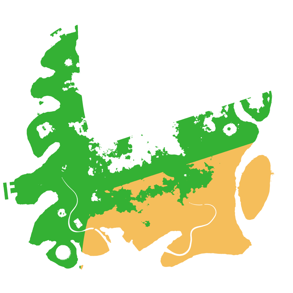 Biome Rust Map: Procedural Map, Size: 3500, Seed: 672418