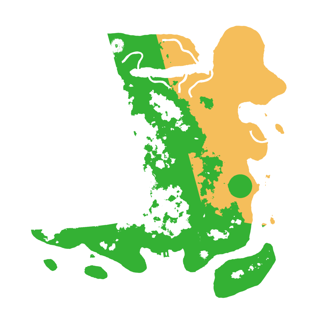 Biome Rust Map: Procedural Map, Size: 3500, Seed: 2030490970