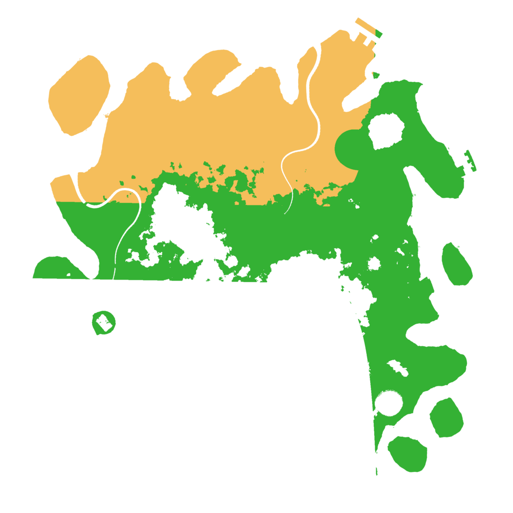 Biome Rust Map: Procedural Map, Size: 3500, Seed: 1016239494