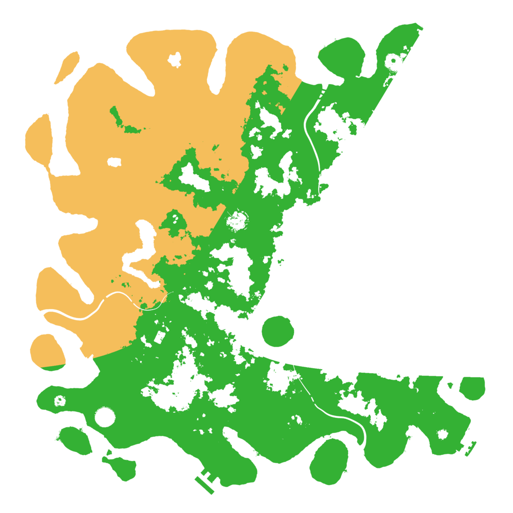 Biome Rust Map: Procedural Map, Size: 4500, Seed: 1238921