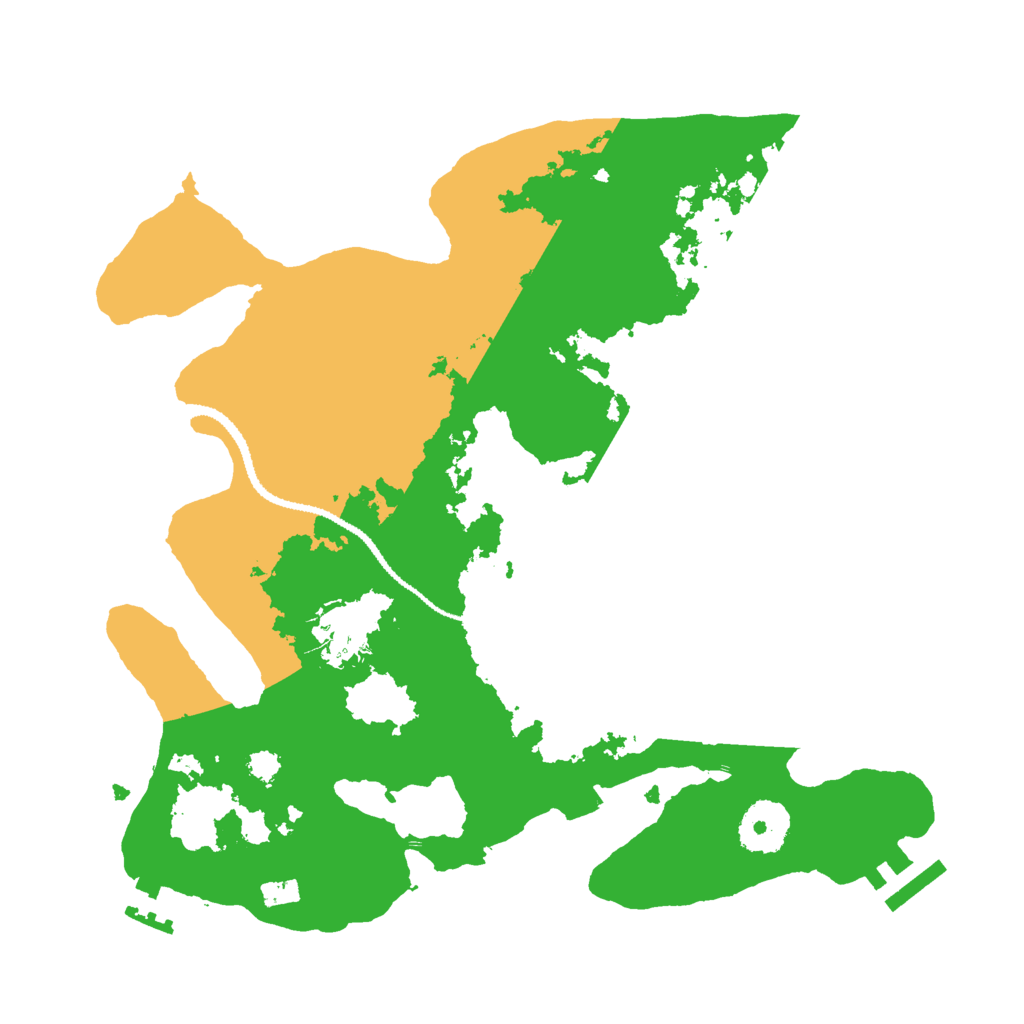 Biome Rust Map: Procedural Map, Size: 3000, Seed: 122827815